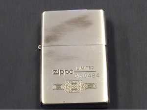 未使用 zippo ジッポー 彫柄 銀色 シリアルナンバー入り 喫煙グッズ【2159】K