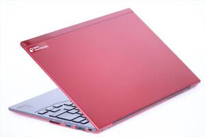 1円～ 希少レッドカラー バッテリー良好 Windows11 Office2019 富士通 LIFEBOOK FUTRO MU937 Celeron3865U RAM8GB SSD128GB 13.3FHD