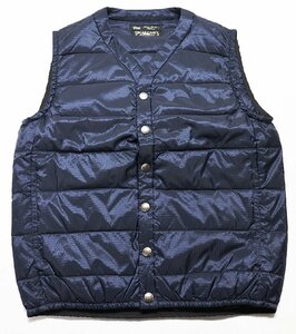 GOLD × SugarCane (ゴールド × シュガーケーン) Inner Down Vest / インナーダウンベスト GL13160 美品 ネイビー size S / 東洋