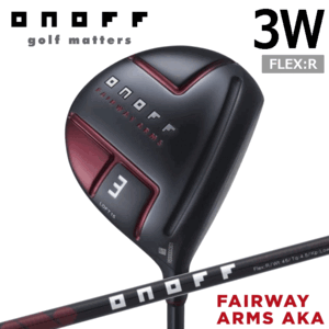 ONOFF FAIRWAY ARMS AKA 3W【オノフ】【フェアウェイウッド】【赤】【アカ】【2022年モデル】【フレックス：R】【3番】【ロフト：15度】