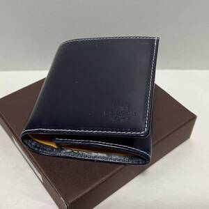 ホワイトハウスコックス Whitehouse Cox COMPACT WALLET ホリデーライン BRIDLE 2TONE 折り財布 コンパクトウォレット MARINE/YELLOW 