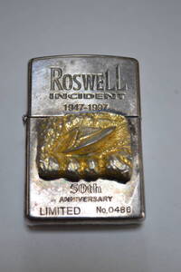 ZIPPO　オイルライター　ROSWELL　ロズウェル事件　1947-1997 50th　５０周年記念限定品　LIMITED No.0486　1997年刻印