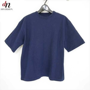 16SS SOPHNET. ソフネット SOPH ソフ WIDE CREW NECK TEE コットン 半袖 無地 クルーネック ワイド ビッグ Tシャツ カットソー NAVY M