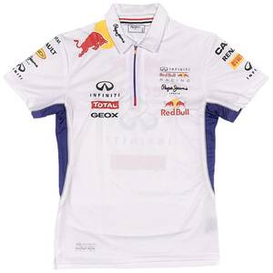 ペペジーンズ Pepe Jeans レッドブル Red Bull レーシング ハーフジップ OTL2014 ジッパー ポロシャツ（ホワイト）(XXXL) [並行輸入品]