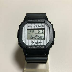 【美品】G-SHOCK × 千葉 ロッテ マリーンズ 2019 DW-5600 NPB 野球 限定 コラボ