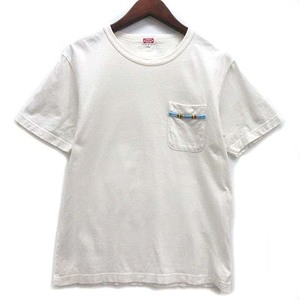 ビームス BEAMS ビーズ ポケット Tシャツ カットソー 半袖 クルーネック オフホワイト 白 M メンズ