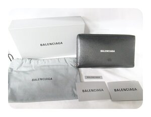 [fns] BALENCIAGA バレンシアガ コンチネンタル ウォレット ラウンド ファスナー 財布 黒