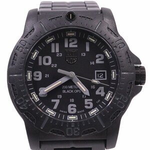 【美品】LUMINOX ルミノックス ブラック・オプス クォーツ メンズ 腕時計 黒文字盤 純正ベルト Ref.8881 BLACKOPS【いおき質店】