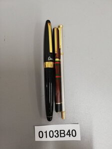 0103B40　筆記用具　万年筆　ボールペン　おまとめ3点　PILOT パイロット 18K-750　GUCCI グッチ