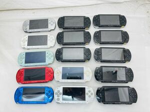 SONY ソニー PSP プレイステーションポータブル 15台 セット まとめ 本体 大量 PSP-1000 2000 3000 動作未確認 HY-240411028
