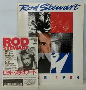 BOOK/ROD STEWART/ CAMOUFLAGE TOUR 1984 来日パンフ (i768)