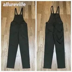 allureville サイズ2 オリーブカーキ サロペットパンツ