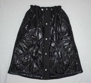 モンクレール ジーニアス ダウンスカート 定価115500円 Ｌ ブラック ダウン スカート GONNA 42 MONCLER