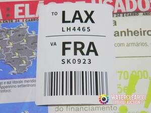 ◆◇◆49020-ExHS◆◇◆[AIRLINES-STICKER] エアラインBOARDING PASS＊BAGGAGETAG_CLAIM