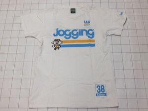 ◆Tシャツ 半袖 サイズ(S) Laundry(ランドリー)Jogging リトルランドリーボーイ◆古着 日本製 同梱可 ジョギング マラソン スポーツ