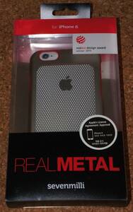 ★新品★グルマンディーズ iPhone6 ULTRA SLIM REAL METAL シルバー