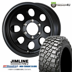 4本セット JIMLINE TYPE2 15x8.0J 6/139.7 -28 MBK BFGoodrich Mud-Terrain T/A KM3 31×10.50R15 プラド ランドクルーザー60 70