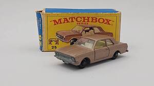 N39507I★ MATCHBOX ミニカー MATCHBOX ミニカー No.25 フォード コルティナ マッチボックス 箱付き FORD CORTINA ミニチュアカー