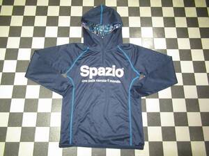 ★SPAZIO/スパッツィオ★美品　S　ネイビー　ハーフジップパーカーシャツ