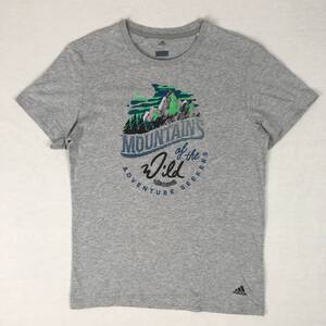 adidas アディダス Ｔシャツ グラフィック グレー Lサイズ