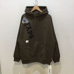 WTAPS ダブルタップス 202ATDT-CSM12 Concrete Environment Hooded sweatshirt スウェットパーカー カーキ サイズ03 691584 