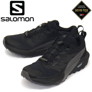 Salomon (サロモン) L47147200 SENSE RIDE 5 GORE-TEX トレイルランニングシューズ Black x Magnet x Black SL027 26.5cm