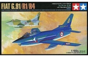 中古プラモデル 1/100 フィアット G.91 「コンバットプレーンシリーズ No.10」 [61610]