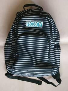 ROXY GO OUT MINI ロキシー バックパック リュック 13.6L ゴーアウトミニ ブラック ホワイト ボーダー ストライプ 黒 白 デイパック