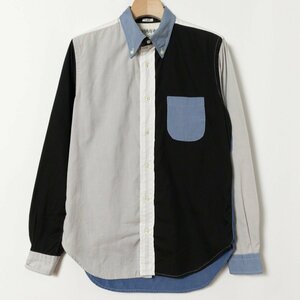 【1円スタート】INDIVIDUALIZED SHIRTS インディビジュアライズドシャツ ボタンダウンシャツ マルチカラー 14 1/2-32 スリムフィット XS