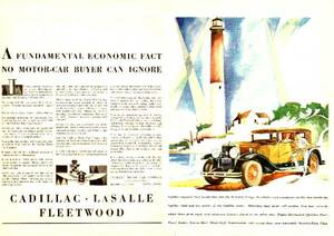 ◆1929年の自動車広告　キャデラック　Cadillac
