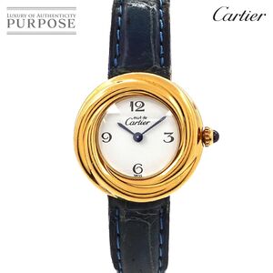 カルティエ Cartier マスト トリニティ ヴェルメイユ W1010844 ヴィンテージ レディース 腕時計 SV925 クォーツ Must Trinity 90257483