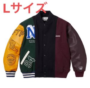 新品 L Supreme MM6 Maison Margiela Split Varsity Jacket シュプリーム マルジェラ バーシティジャケット スタジャン 24ss