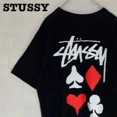 【人気Ｌサイズ】ステューシー☆トランプビックロゴ　半袖Ｔシャツ　メキシコ製490