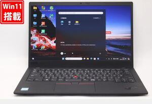 良品 フルHD 14型 Lenovo ThinkPad X1 Carbon 7th Windows11 八世代 i7-8565U 16GB NVMe 512GB-SSD カメラ 無線 Office付 中古 管:1804v