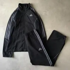 【希少】adidas 00s ナイロンジャケット　セットアップ　ジャージ　M