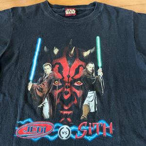 ファントムメナス 90s スターウォーズ エピソード1 両面プリント Tシャツ ビンテージ 映画 XL 18/20 USA製　STARWARS