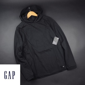 新品★GAP/ギャップ/GapFit テックフリース プルオーバーパーカー5087/03黒/【L】