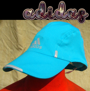 即決■adidas■海と山と湖とエメラルドcap■■古着