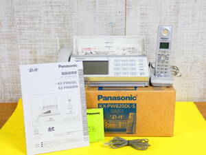Panasonic おたっくす パーソナルファクス KX-PW820DL-S 電話機 親機 子機 充電器 ※通電OK 動作未確認 ジャンク＠100(5)