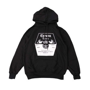 ag1●新品 黒 Lサイズ●コロナ エキストラ CORONA EXTRA パーカー スウェットパーカ PARKA//バンド ロック パンク メタル お酒 ビール