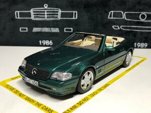 norev 1/18 Mercedes Benz 500 SL R129 1999 darkgreen-metallic　メルセデスベンツ　ノレブ