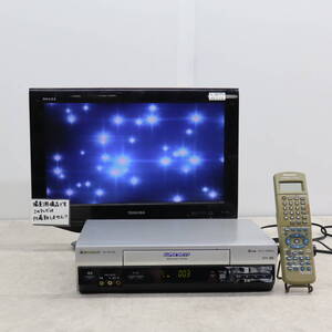 △2005年製 ｜Hi-Fi VHS ビデオデッキ｜Panasonic パナソニック NV-HV72G SUPER DRIVE｜リモコン付き 希少!! ■P2193