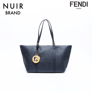 フェンディ FENDI ハンドバッグ ズッキーノ PVC ブラック