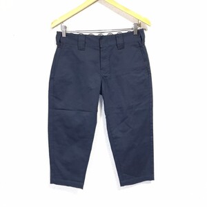 F6967dL Dickies ディッキーズ サイズ28 (S位) クロップドパンツ ワークパンツ チノパン ネイビー メンズ レディース 春夏 カジュアル