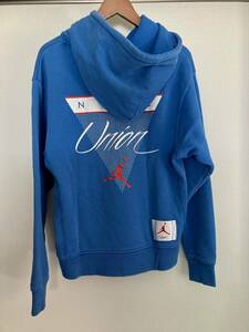 Air Jordan x Union AJ Flight Hoodie Blue ナイキ ジョーダン × ユニオン パーカー Sサイズ　美品