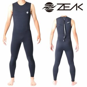 新品！1円～最低落札なし！ZEAK(ジーク) ウェットスーツ 男性用 メンズ ロングジョン ウエットスーツ 【XS】