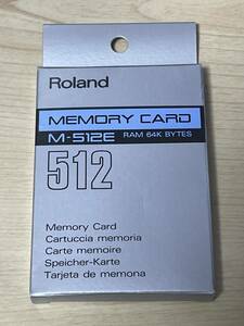 Roland Memory CARD M-512E RAM 64K Bytes 未使用品