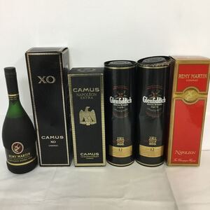 （宝） ブランデー ウイスキー 6本セット お酒おまとめ② CAMUS ナポレオン NAPOLEON XO 古酒 カミュ コニャック 