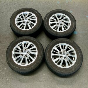 タイヤ付き純正ホイール4本セット　セレナ　C26　ライダー(AUTECH)　15×5 1/2J　+45　114.3　5穴　195/65R15　2019年製　1～3ミリ