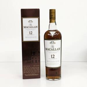 B4/1円〜/未開栓 古酒 MACALLAN マッカラン 12年 シェリーオークカスク ハイランドシングルモルトウィスキー